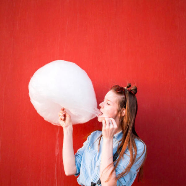 Utah cotton candy rental machine used at a birthday party