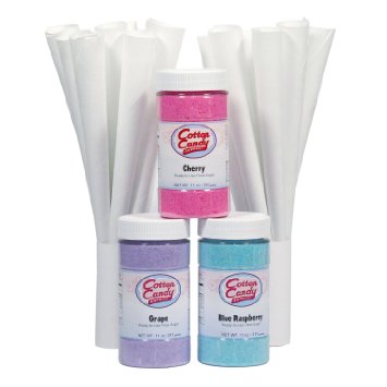 Cotton candy sugar, cones, and bags for Utah event rentals